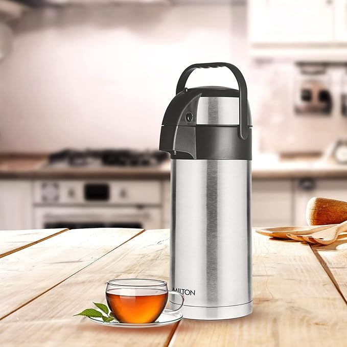 Milton Stainless Steel Beverage Dispenser Vacuum Insulated Tea & Coffee Server Vacuum Flask