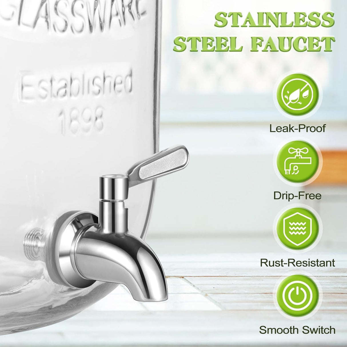 Double Glass Juice dispensers