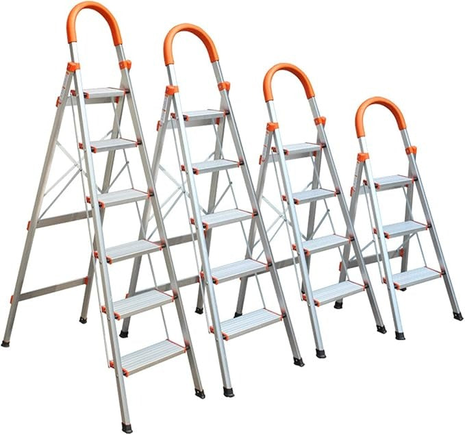 Multipurpose heavy-duty foldable fiberglass ladder