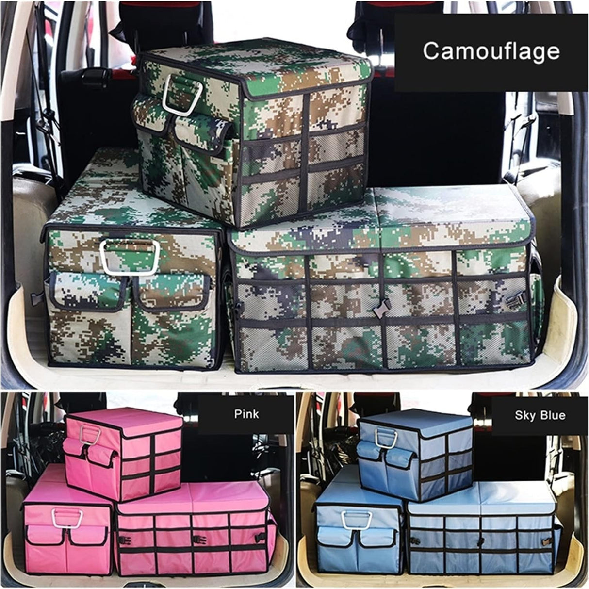 Premium Foldable Car Trunk Boot Organizer Large Multi-Compartment Storage Bin for Groceries, Tools, Baby Gear & Travel Waterproof, Durable SUV Boot Organizer | Buy in Kenya