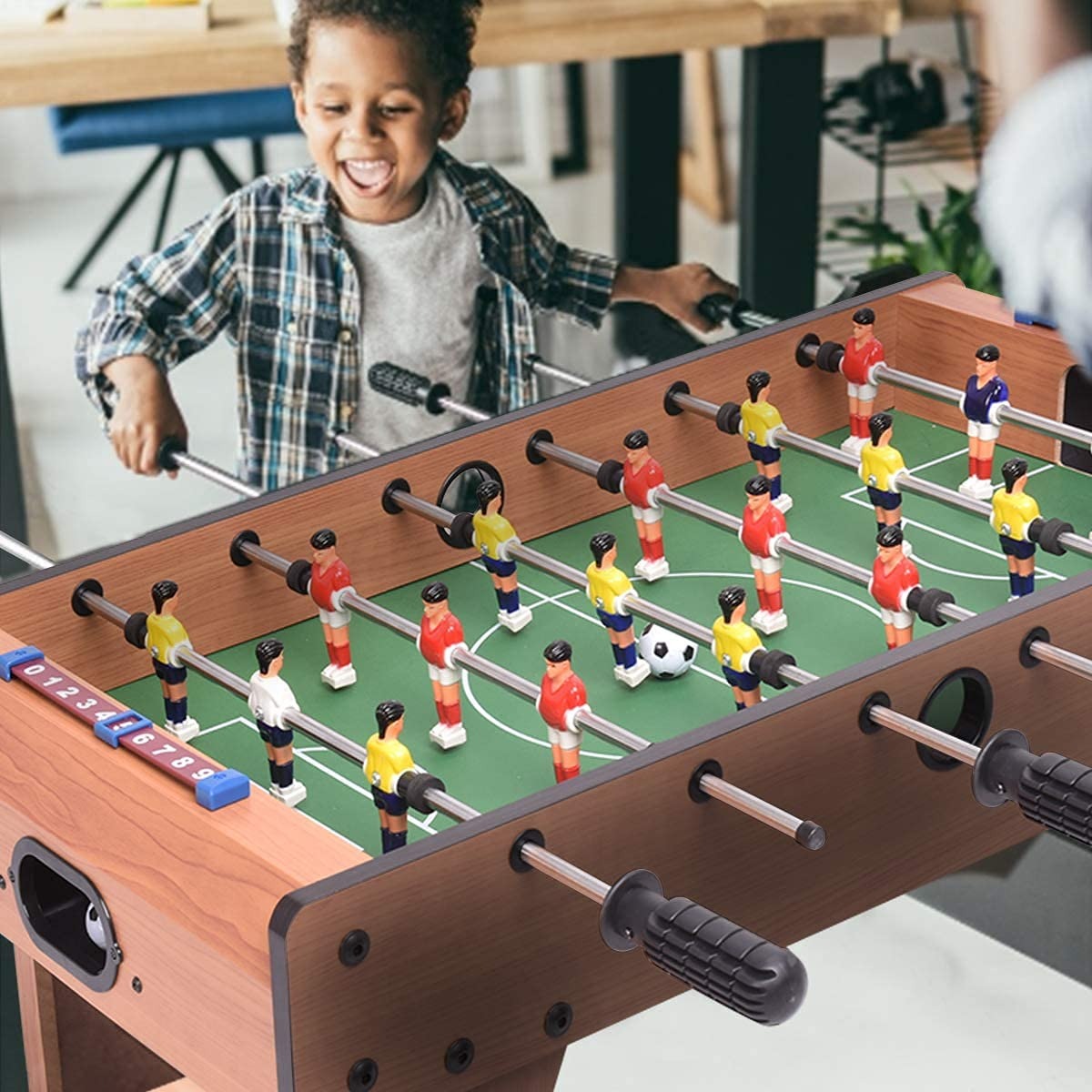 Big Size Football Soccer Game With 6 Rods For Kids&Adults Indoor/Outdoor Play Game,Action