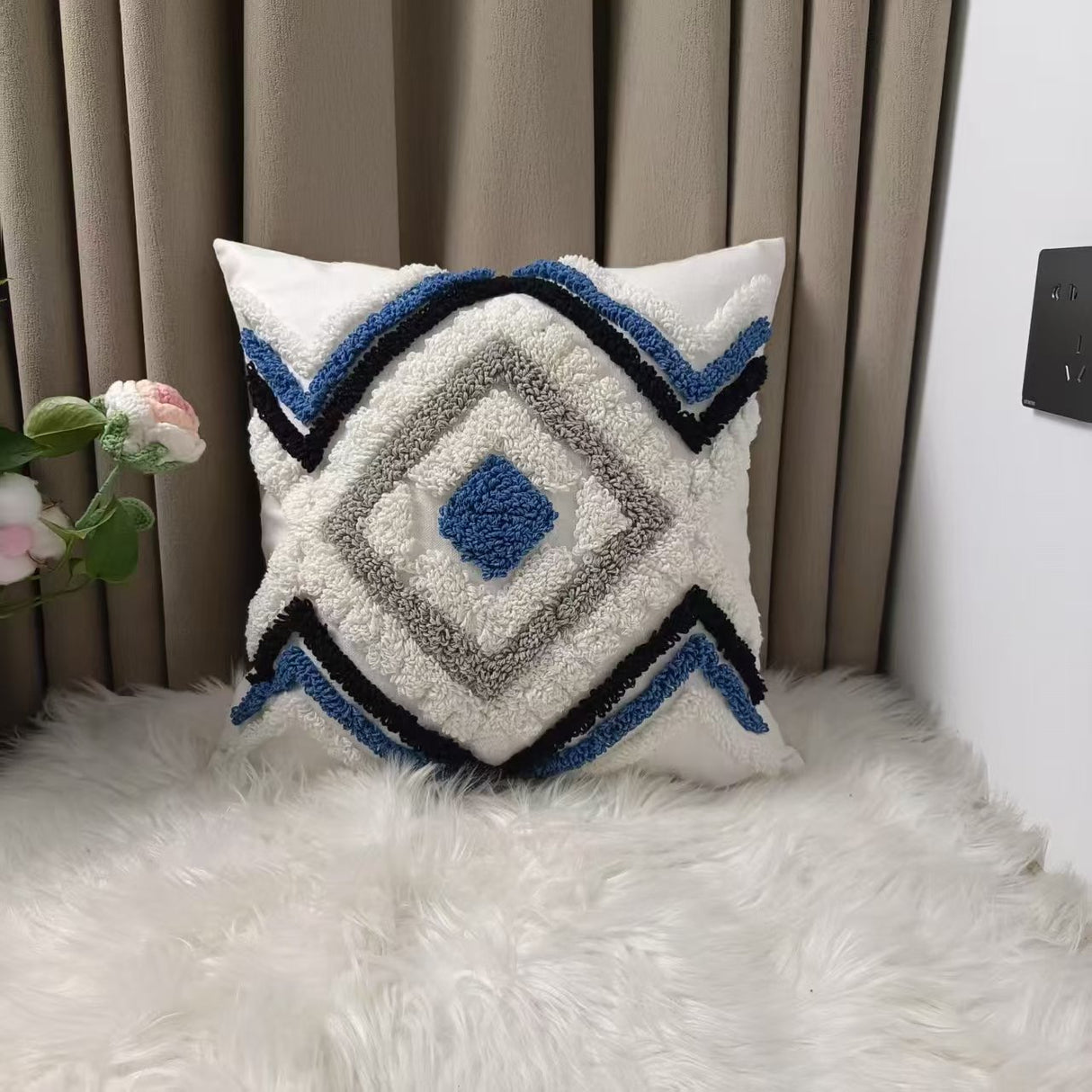 Boho Nordic Woven Pillowcases 45x45cm | Decorative Cushion Covers Kenya