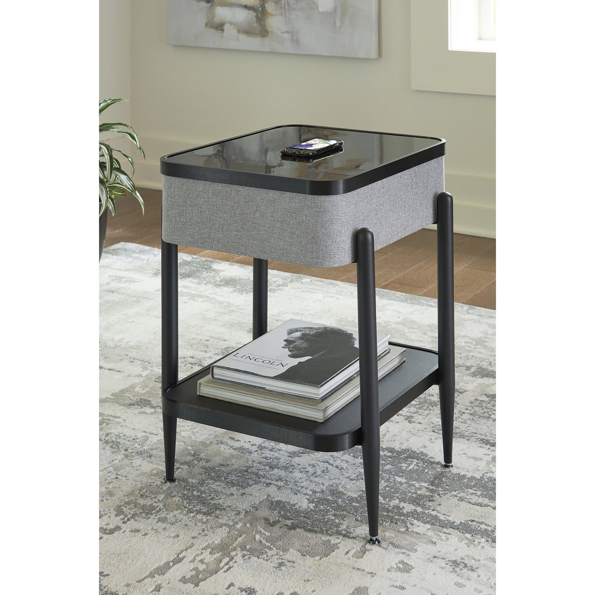 Premium Smart Accent Table with Built-in Bluetooth Speakers Multi-Functional Side Table for Living Room, Bedroom & Coffee Nooks