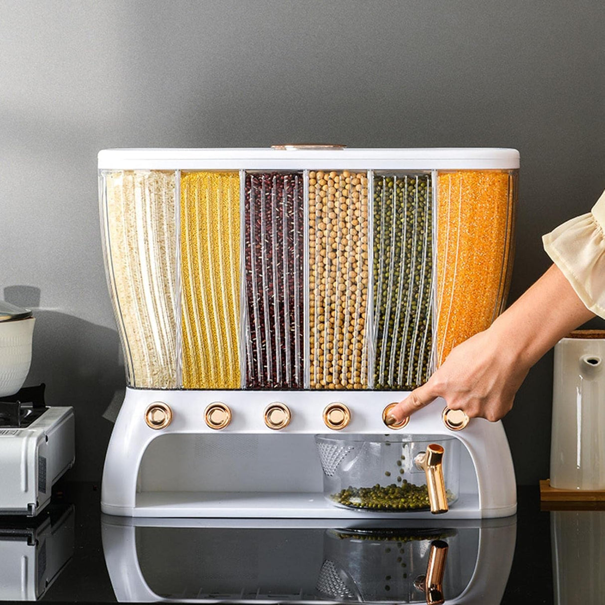 6 Grid Automatic Cereal Dispenser