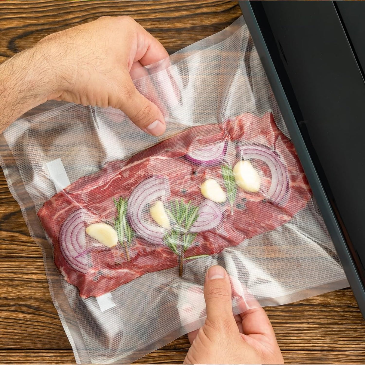 Food Vacuum Bags-3 Pack, Food Vacuum Roll, Suitable for All Vacuum Sealer Machine, for Food Preservation and Cooking, BPA Free (28/25/30 x 500cm)