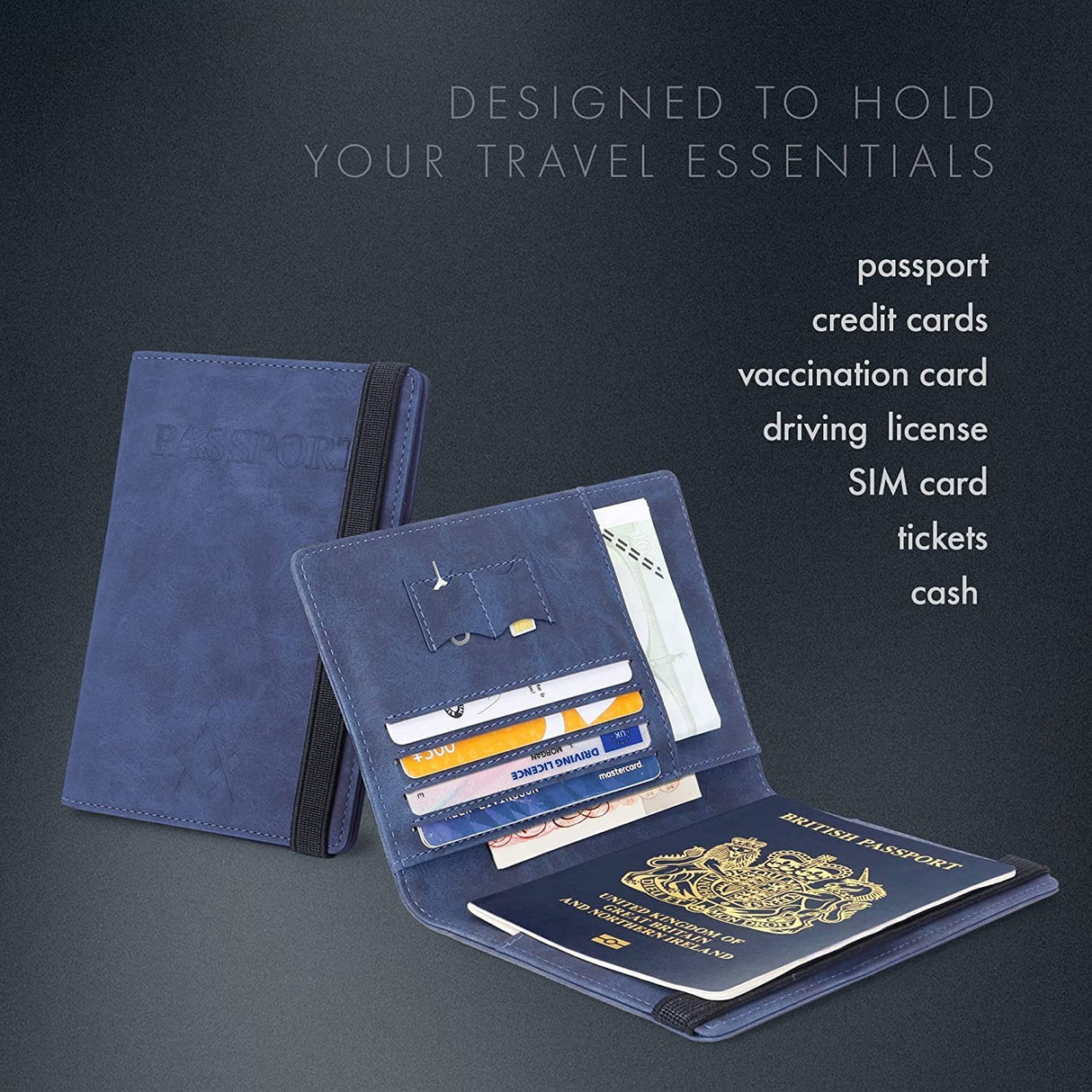 Vintage Business Passport Covers Holder Organizer