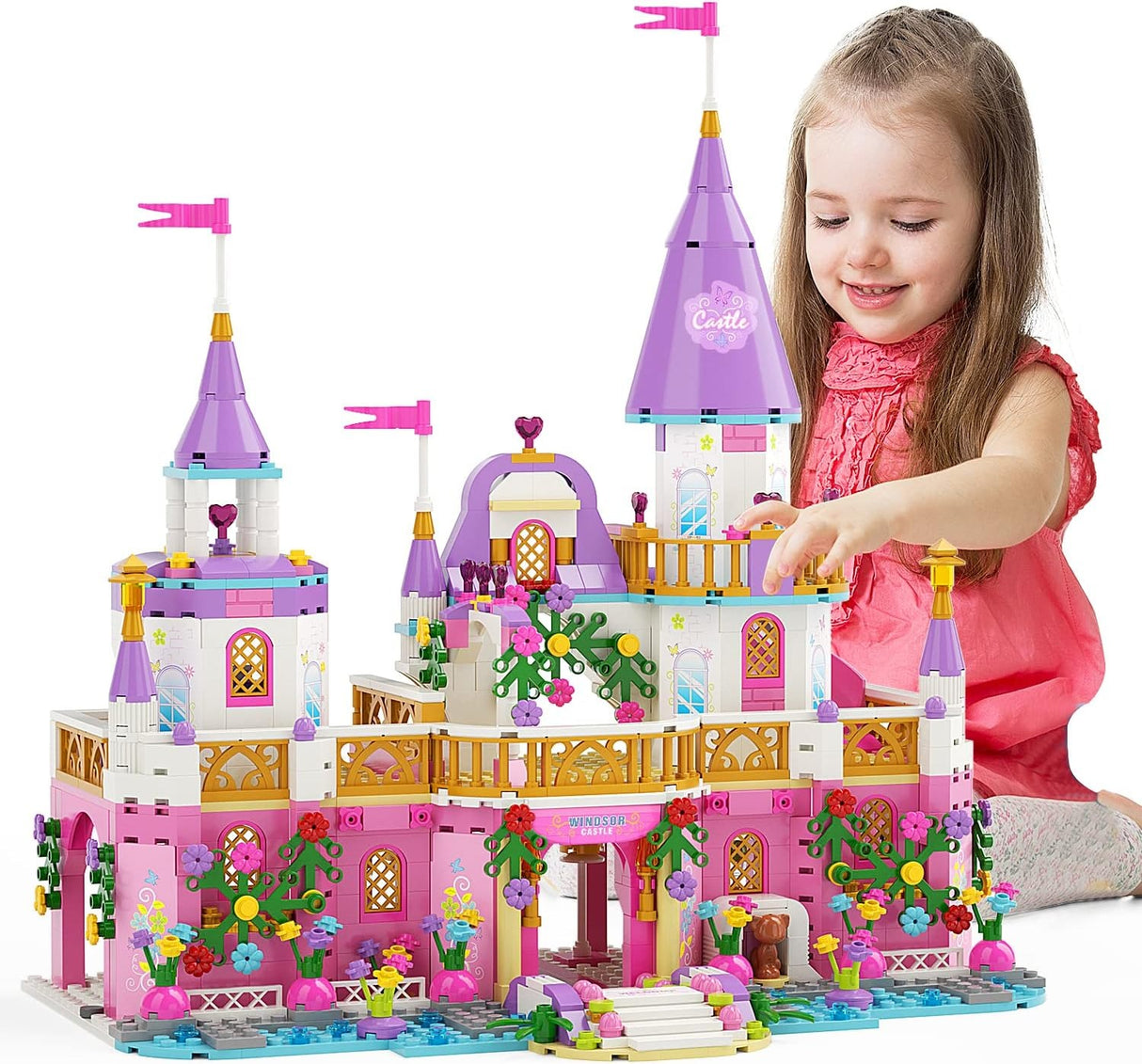 Princess Castle Leggo Building Blocks Toys,Girls Building Bricks Kits Construction Toy Gift for Kids