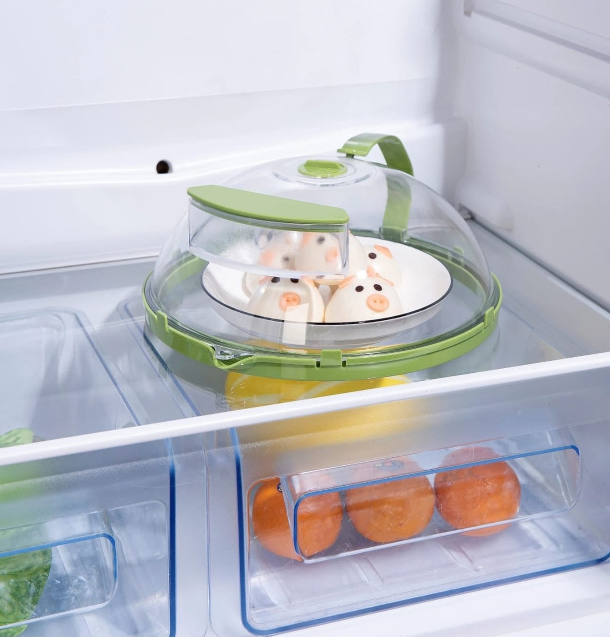 Microwave Splatter Cover 26cm with Steam Vent & Carry Handle – Clear Vented Food Plate Cover Kenya
