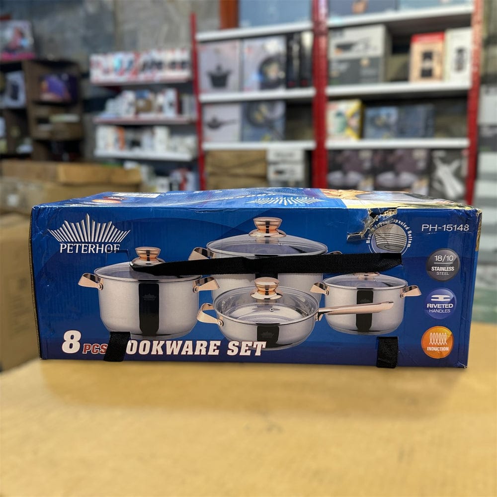 8pc Peterhof stainless steel cookware