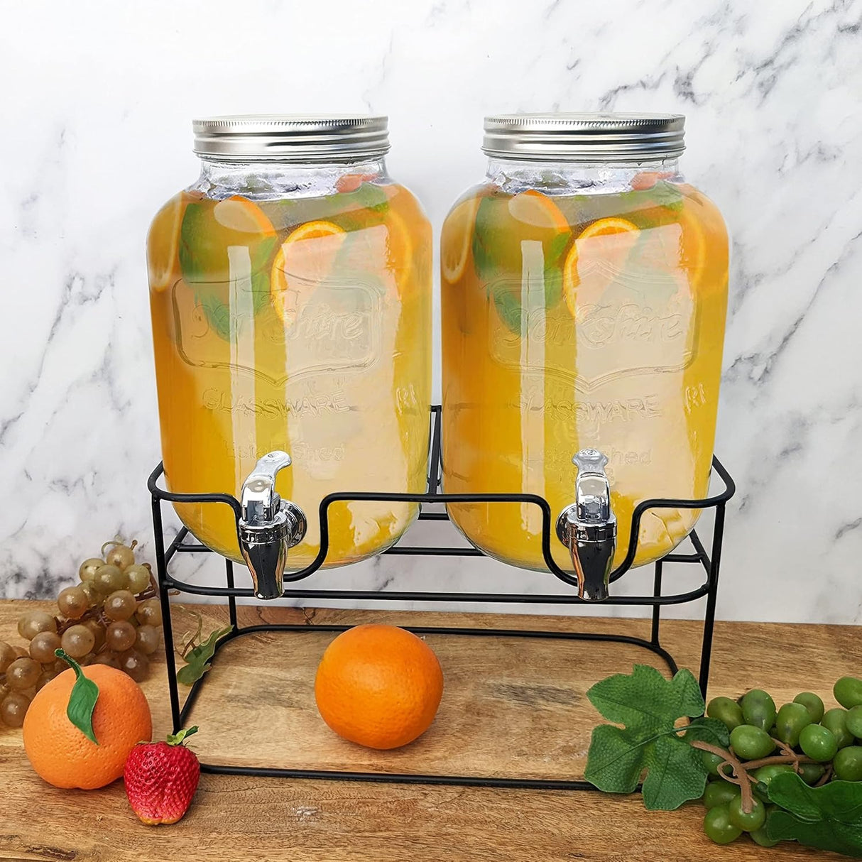 Double Glass Juice dispensers