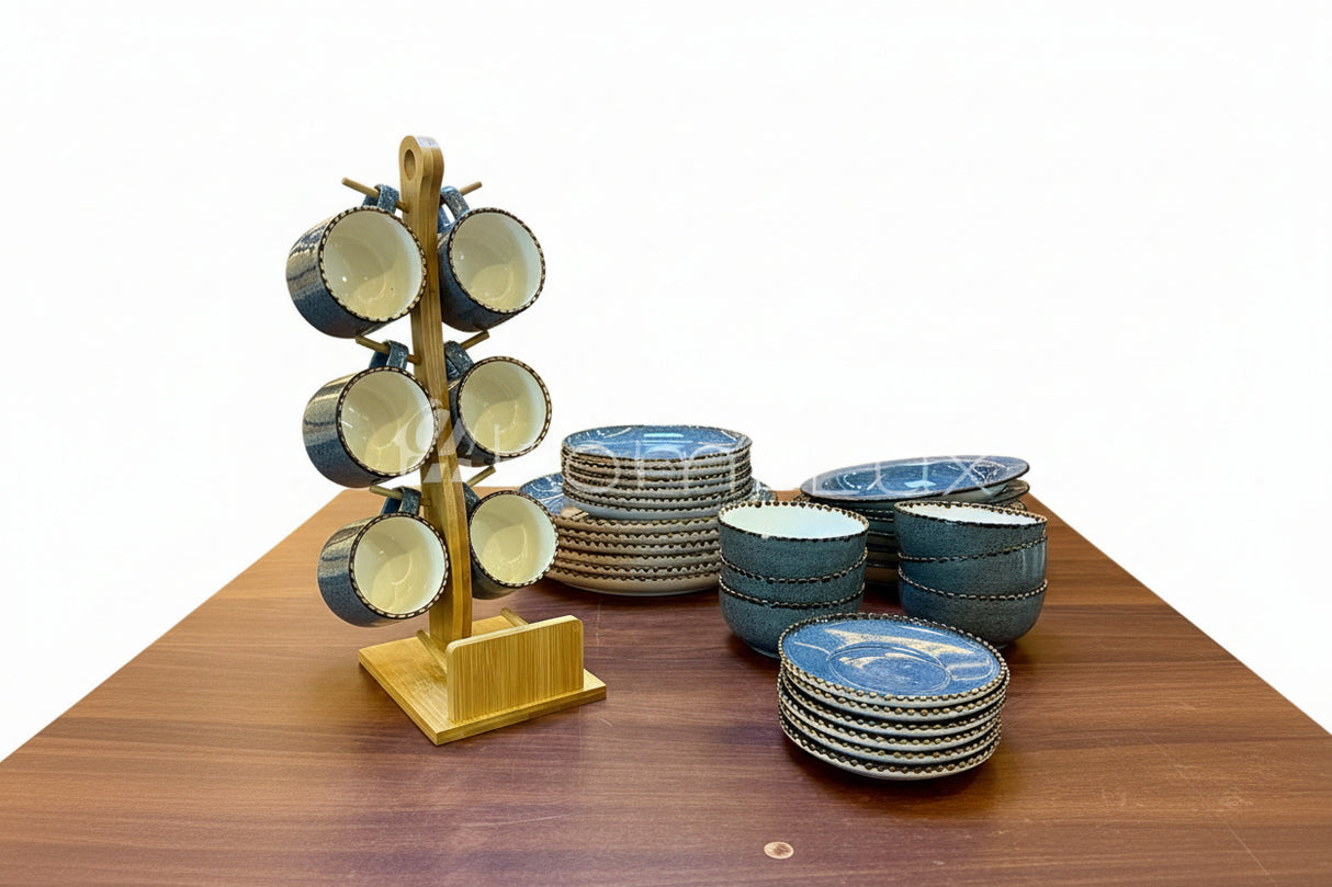 36pcs Elegant European Kiln Porcelain Dinner Set Luxury Sleep for the Modern Kenyan Home