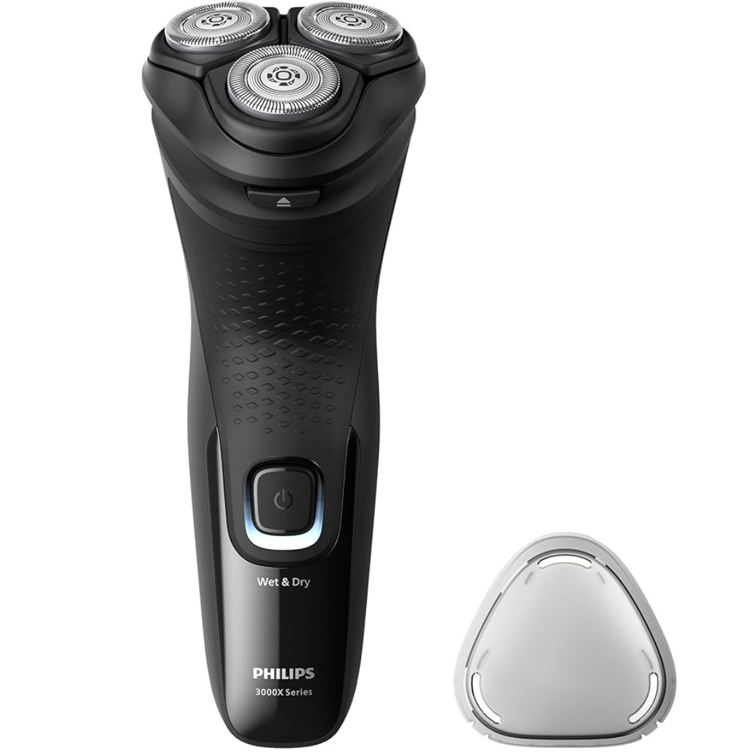 Philips 3000X Series Wet & Dry Shaver - SkinProtect Technology, 3D Floating Heads, Pop-Up Trimmer, 1-Hour Quick Charge