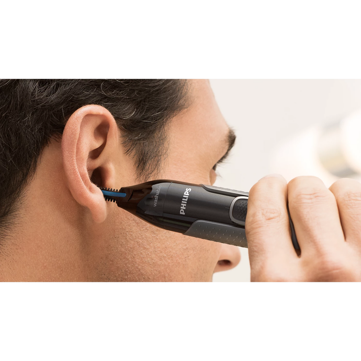 Philips 3000 Series Nose Ear & Brow Trimmer - Precision Trim Technology, Protective Guard System, Fully Washable