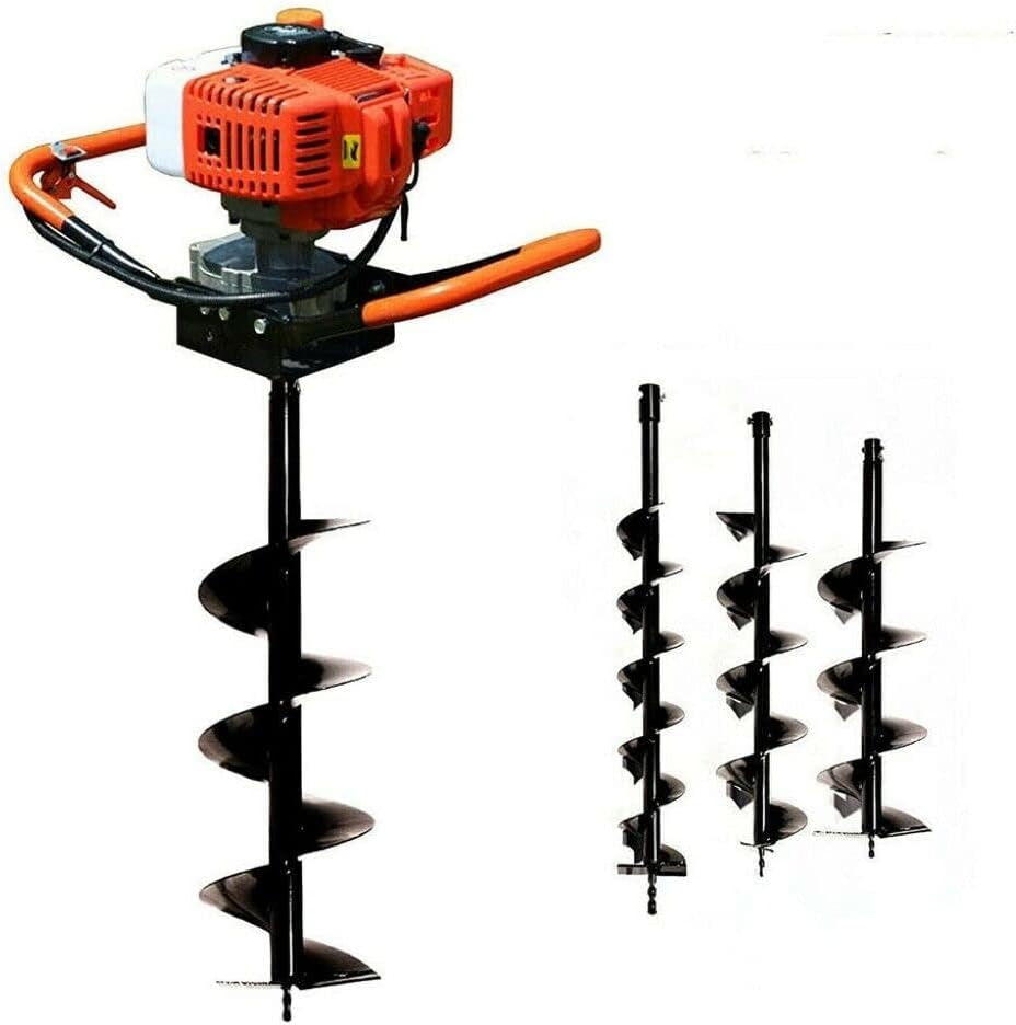 Premier 4-Stroke Earth Auger Machine with 3 Free Drill Bits
