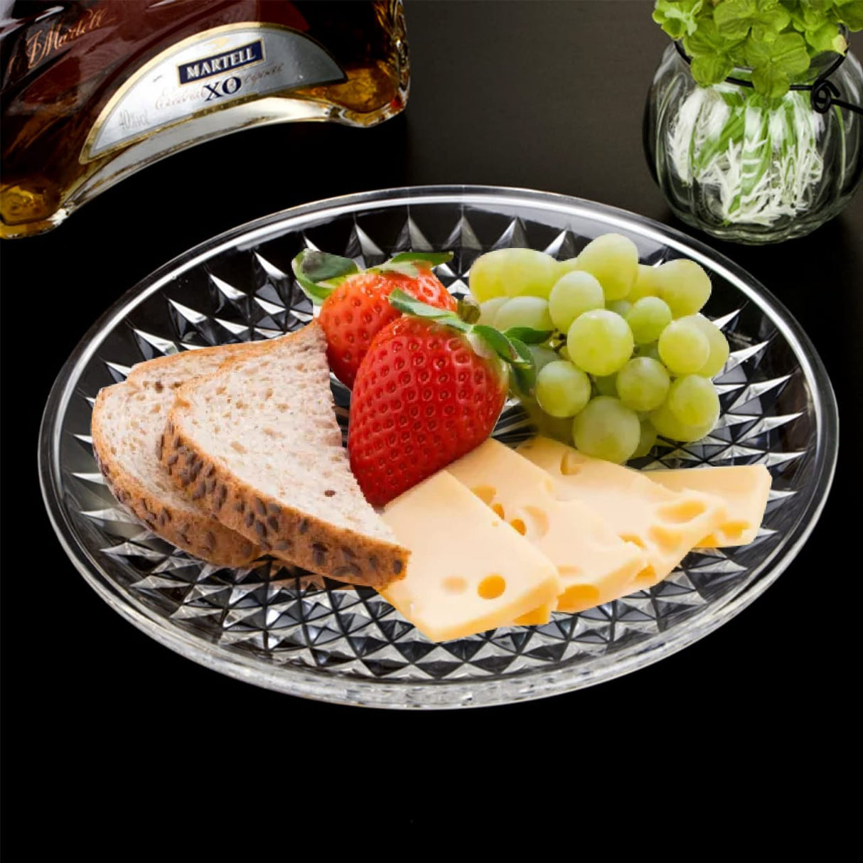 Acrylic round clear tray