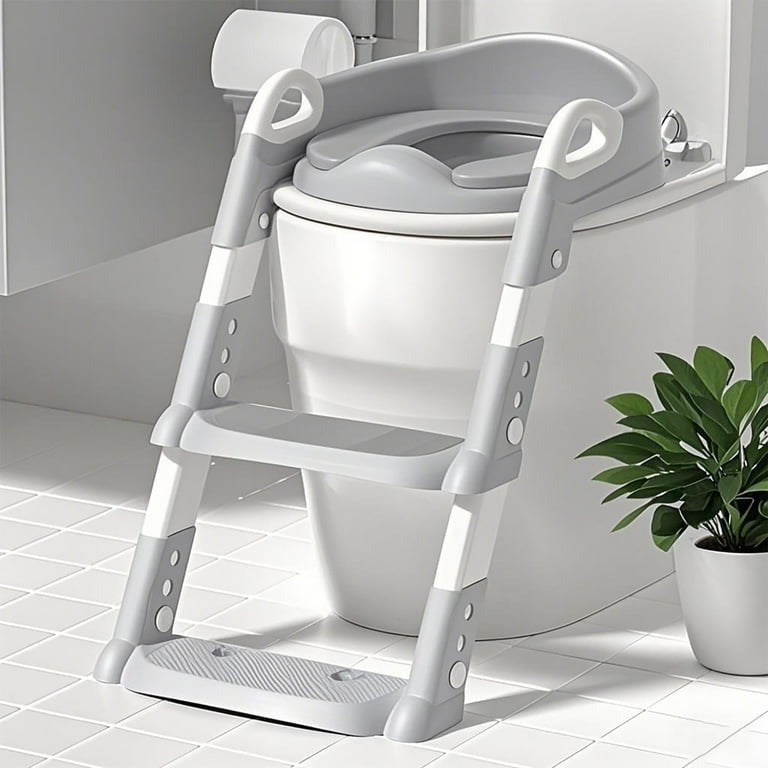 Kids Toilet Training Seat with Ladder Adjustable Toddler Potty Chair for Toilet Training in Kenya