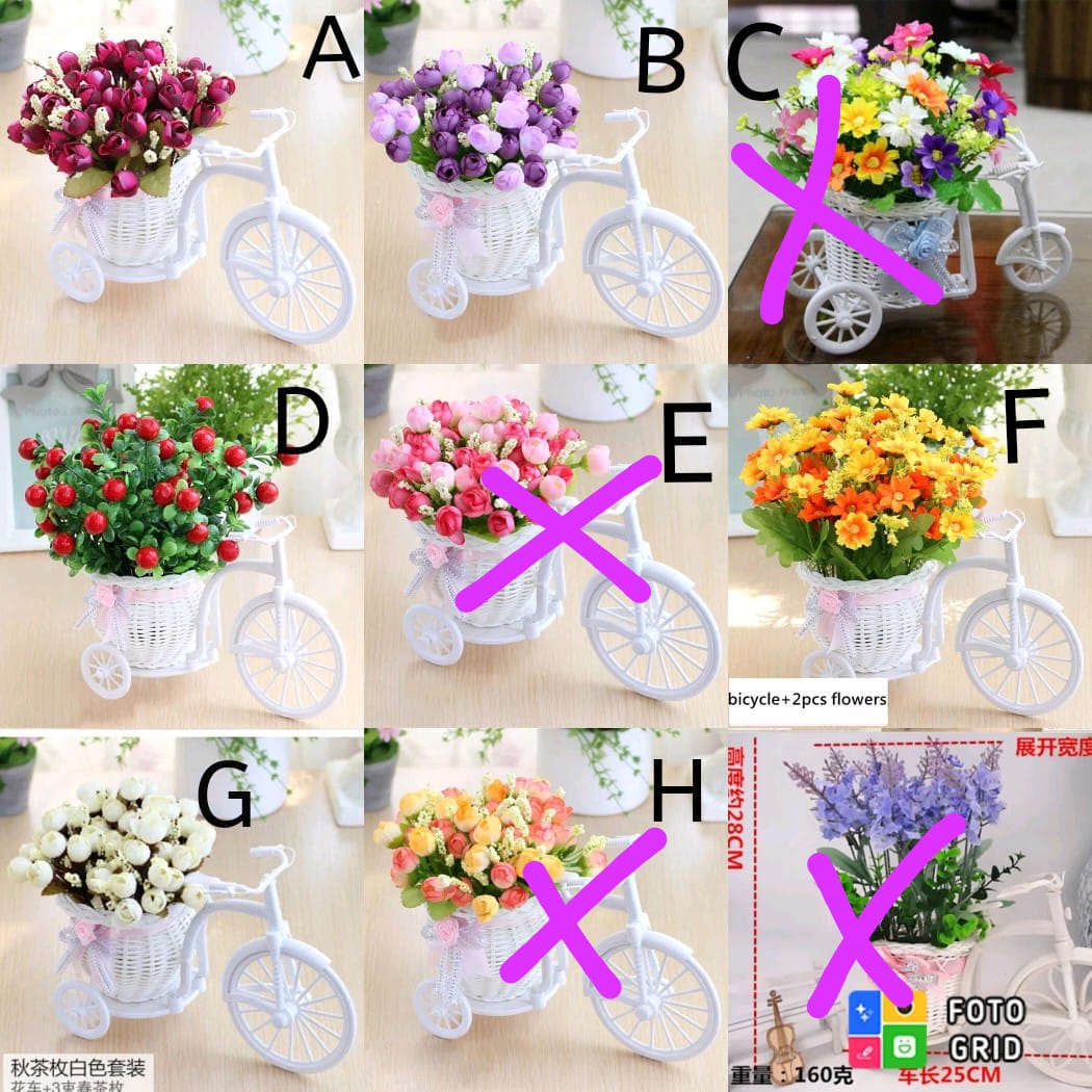 Artificial Bicycle fashion rose car crafts