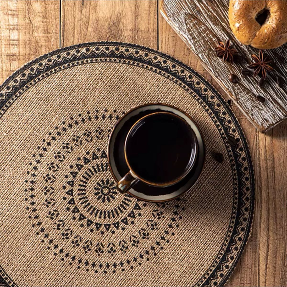 Boho Style Jute Table Place Mats 6pcs