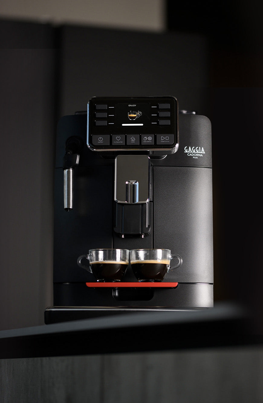 Gaggia Cadorna Plus coffee machine on a kitchen counter