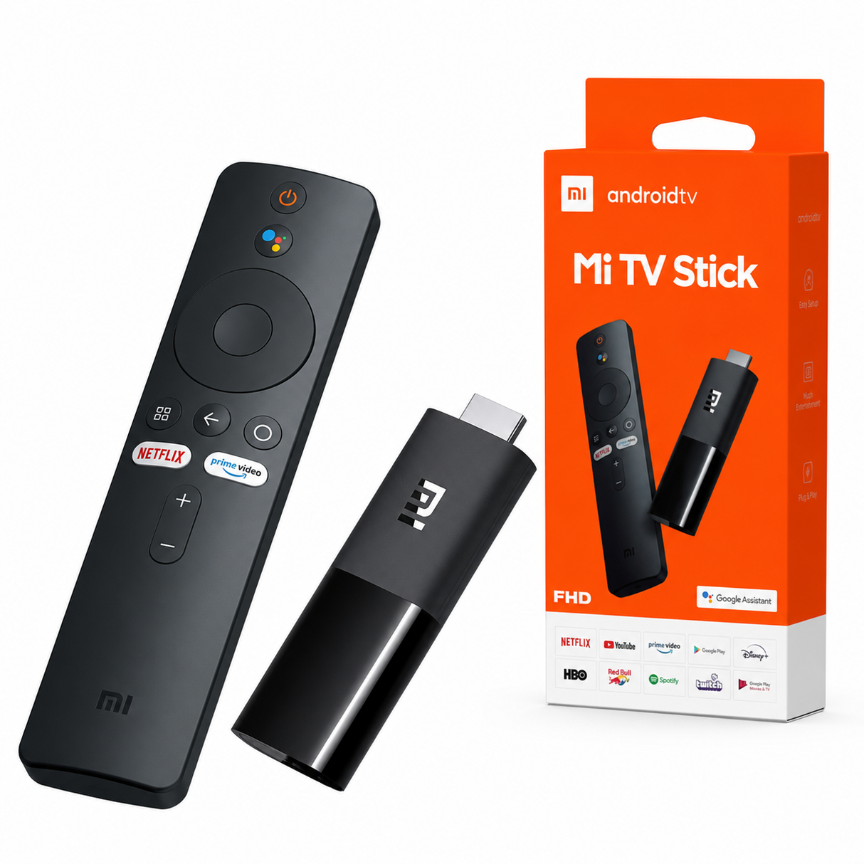 Xiaomi Mi TV Stick โ Full HD Android TV Streaming Stick, Google Assistant, Dolby Audio, Portable Media Player