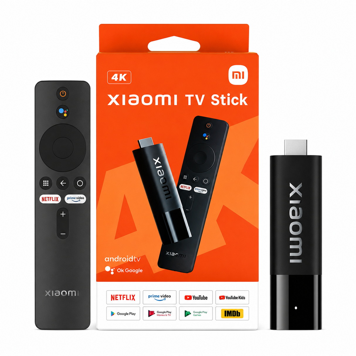 Xiaomi Smart TV Stick 4K โ 4K Streaming Stick, Dolby Vision, HDR10, Google Assistant, Android TV Media Player