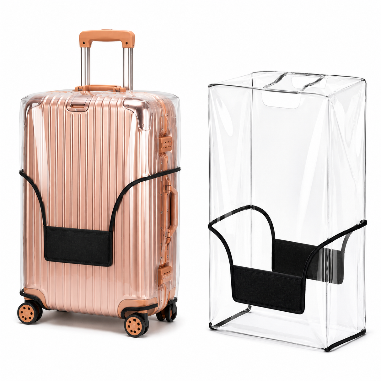 Clear Transparent PVC Suitcase Protective Cover – Size 26, 28 & 30