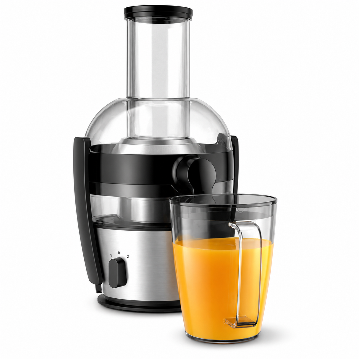 Philips Viva Collection Juicer 700W - Aluminium, XL Feeding Tube, QuickClean Sieve, Up to 2L Juice, Easy to Clean