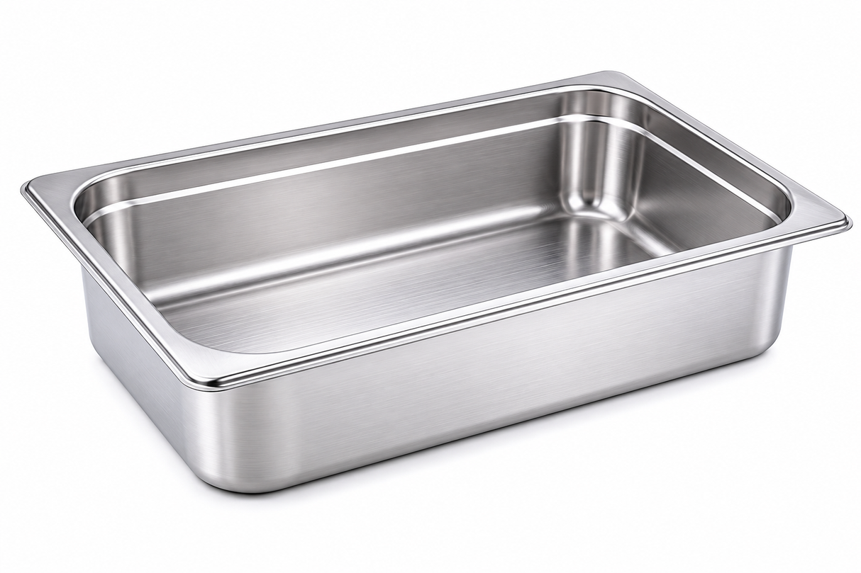 Divine Touch Single Food Pan — Stainless Steel Chafing Dish Food Pan