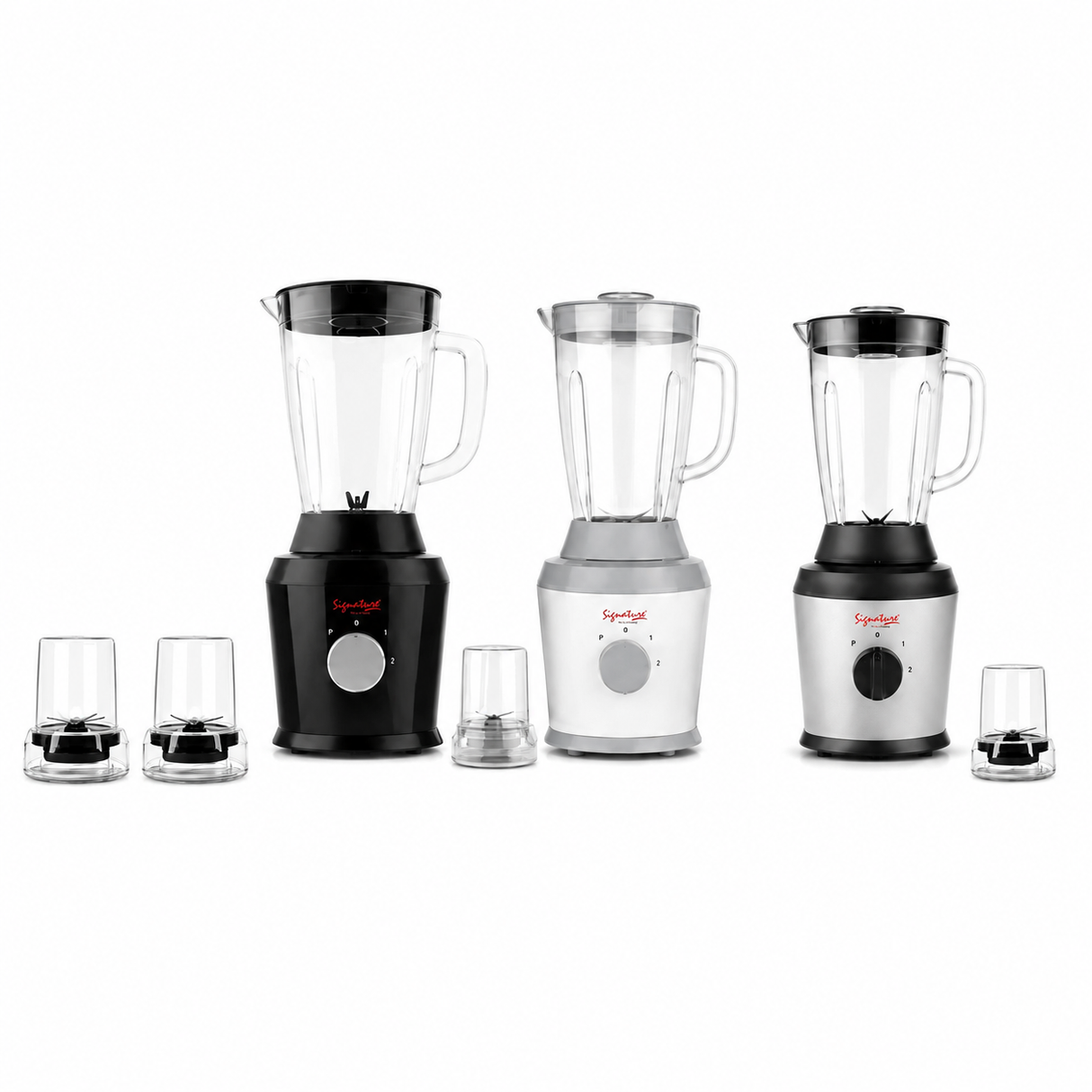 Signature 3 in 1 Super Blender / Electric Blender with Grinder & Chopper