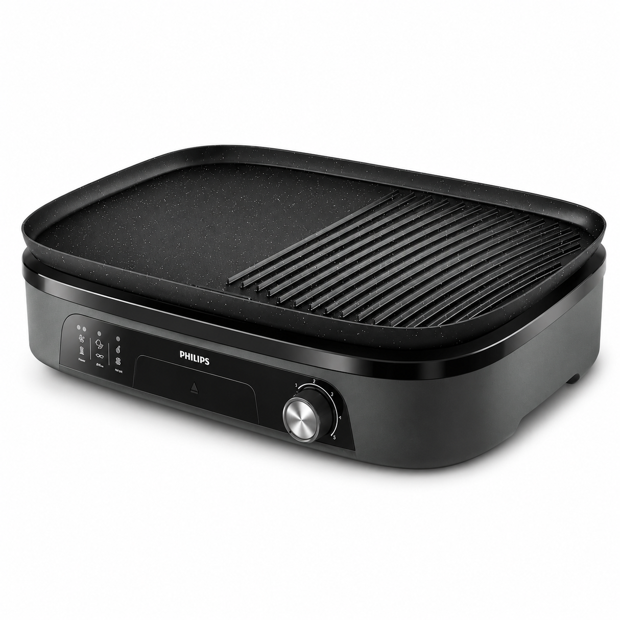 Philips Table Top Grill 2400W - Extra Large 1250cm2 Grilling Surface, Maifan Stone Coating, Adjustable Temperature