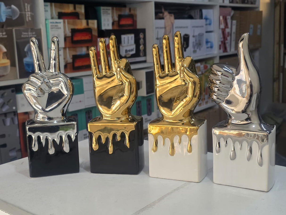 Creative embroidery medal Thumbs Up Trophy gold silver decoration