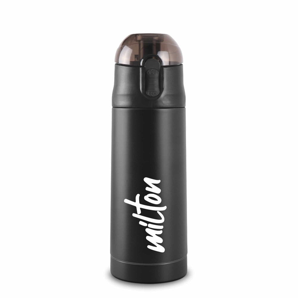 Milton Crown Thermosteel Bottle 400ml, 600ml or 900ml Keeps Hot for 24 Hours, Cold for 24 Hours – Vacuum Insulated Stainless Steel Flask | Leakproof & BPA-Free