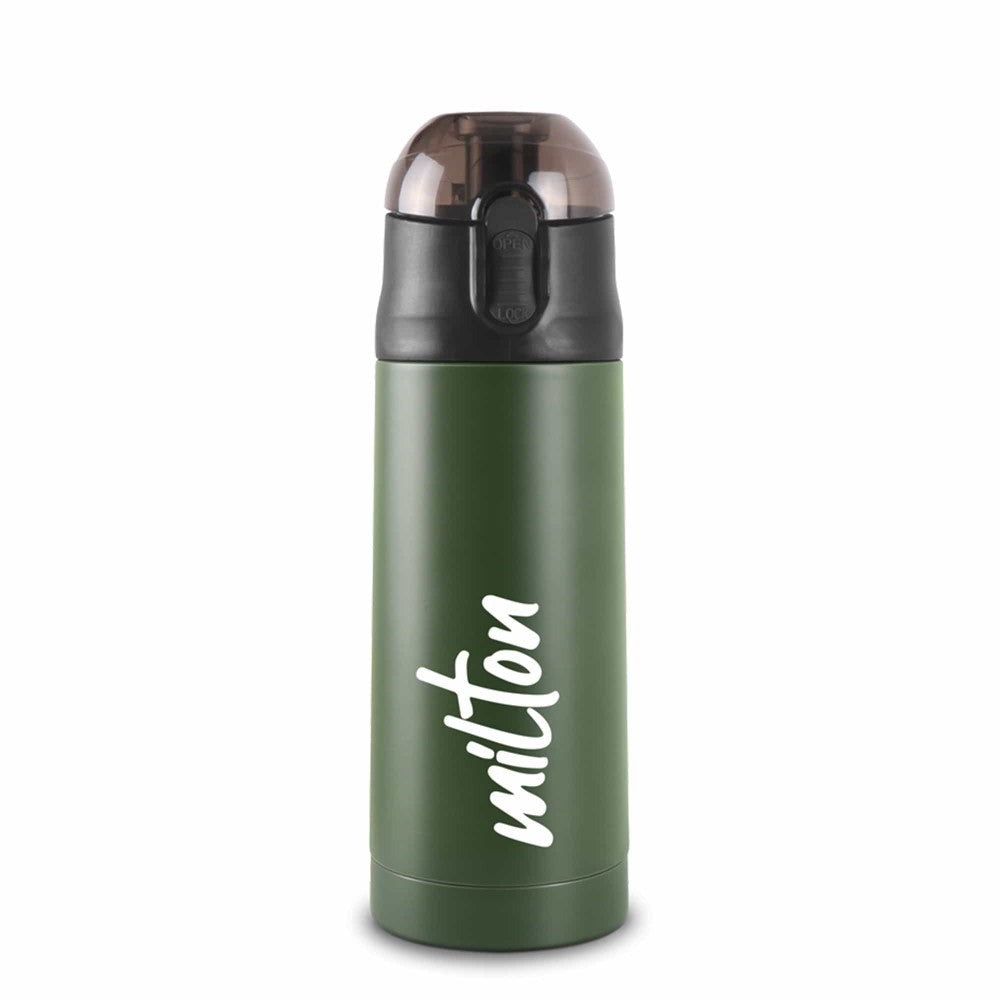 Milton Crown Thermosteel Bottle 400ml, 600ml or 900ml Keeps Hot for 24 Hours, Cold for 24 Hours – Vacuum Insulated Stainless Steel Flask | Leakproof & BPA-Free
