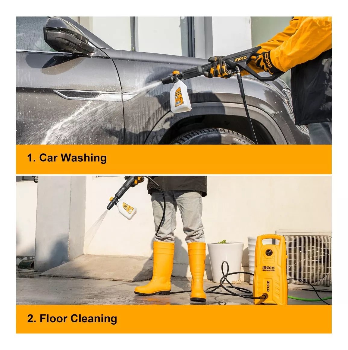 Ingco, CAR WASH MACHINE - HIGH PRESSURE Washer 1400W