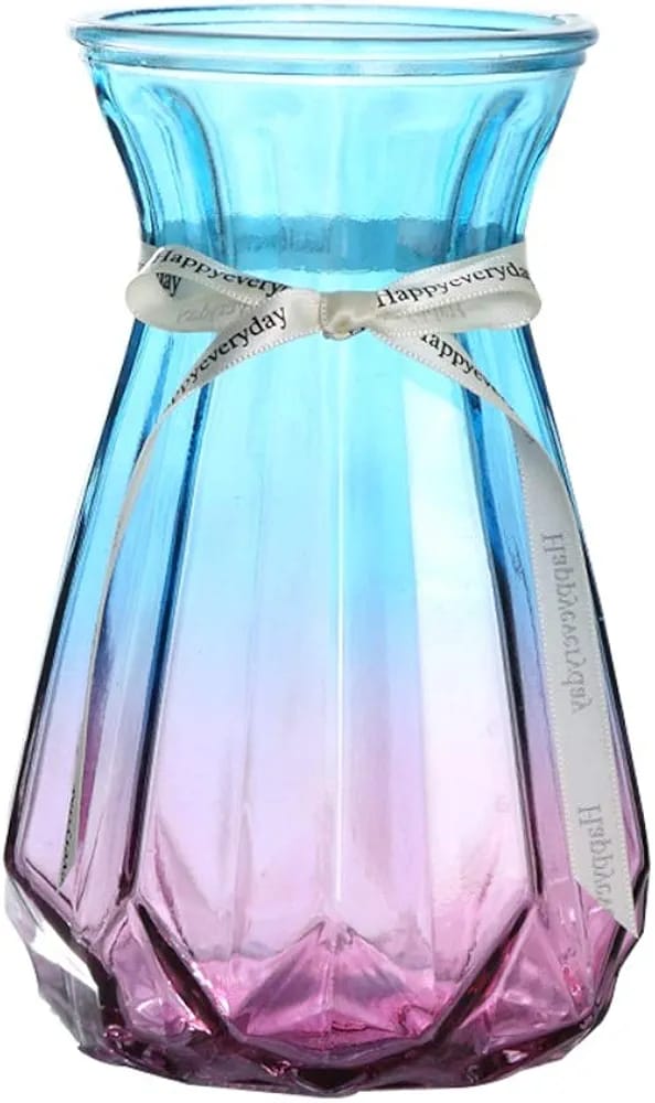 Diamond vase rainbow 18cm