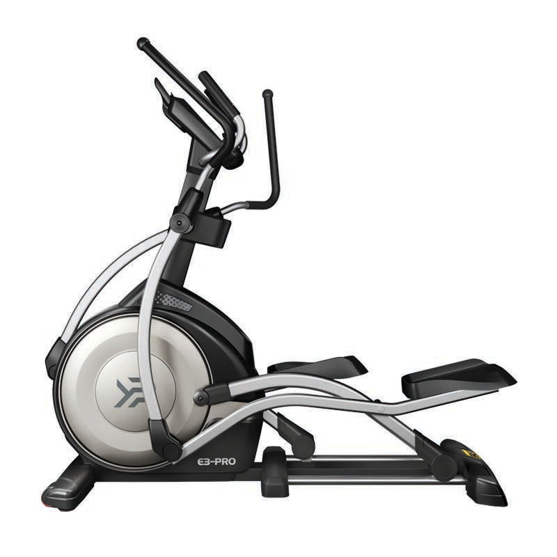 E7 PRO commercial elliptical cross trainer with 12kg flywheel and 52cm stride