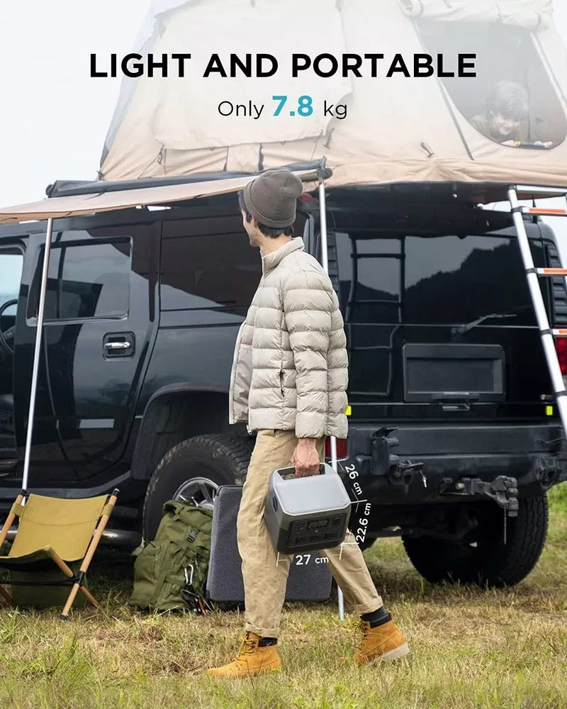 EcoFlow RIVER 2 Pro Portable Power Station – 768Wh LiFePO4 Battery, 70-Min Fast Charging, 3×800W AC Outlets