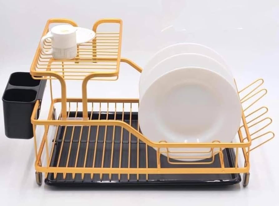 FANCY DISH RACK GOLD