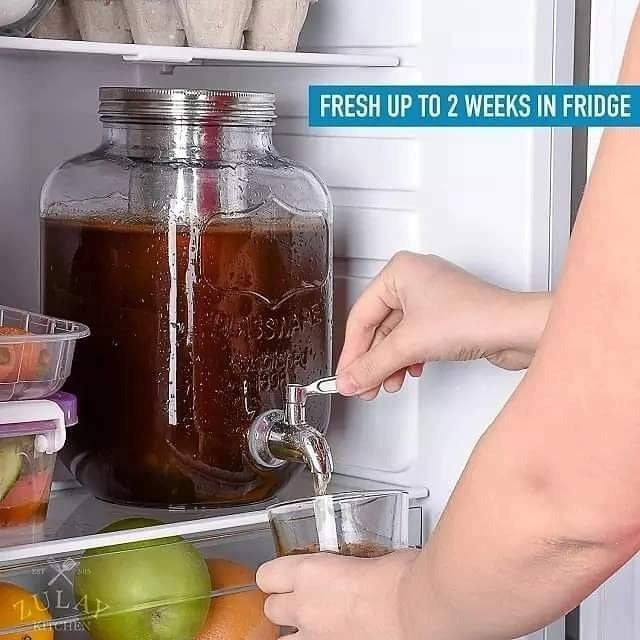 Glass Juice Dispenser with Stand & Tap 5L & 8L | Homelux Kenya