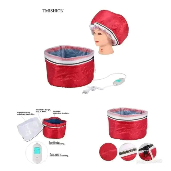 Thermal Steaming Cap – Heat Therapy Hair Treatment Cap for Natural Hair, Scalp Care & Moisture Lock Reusable, Adjustable & Salon-Quality