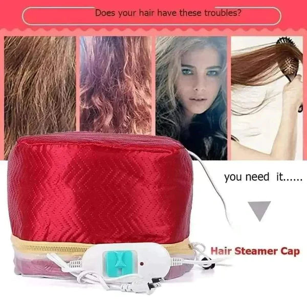Thermal Steaming Cap – Heat Therapy Hair Treatment Cap for Natural Hair, Scalp Care & Moisture Lock Reusable, Adjustable & Salon-Quality