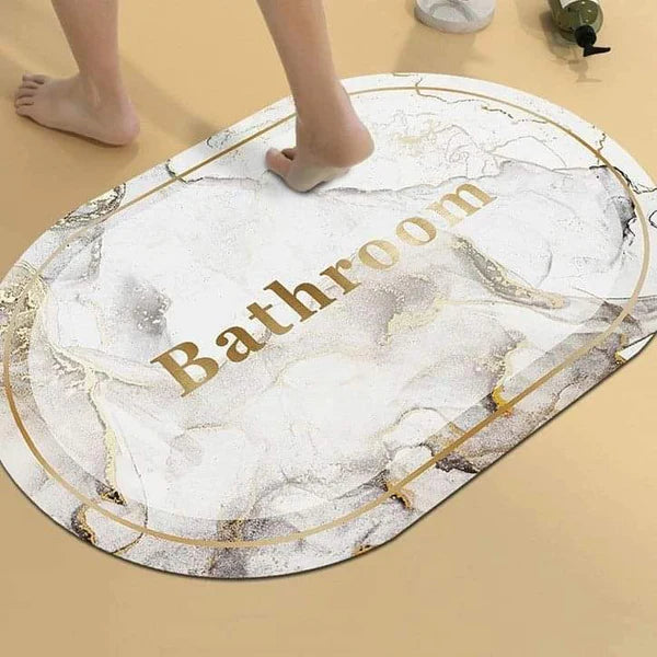 Microfiber bathroom mat