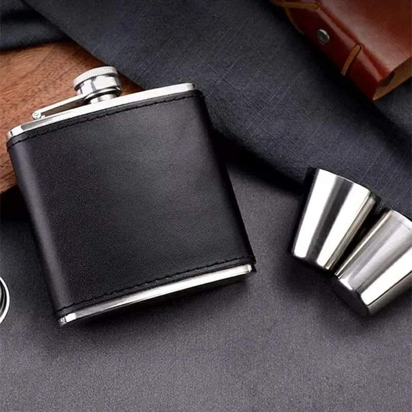 Hip Flask Mini whisky bottle Portable Alcohol Flask with Funnel, Stainless Steel Pocket