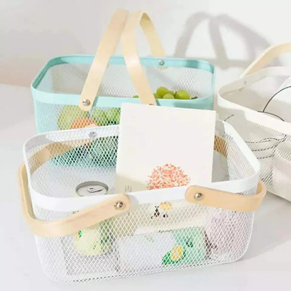 Multipurpose mesh storage baskets