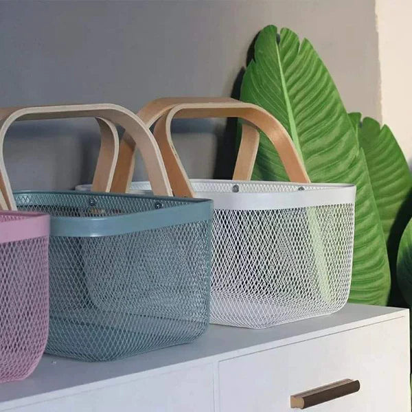 Multipurpose mesh storage baskets
