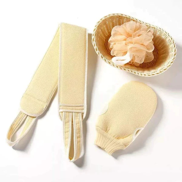 3pcs exfoliating body scrubber