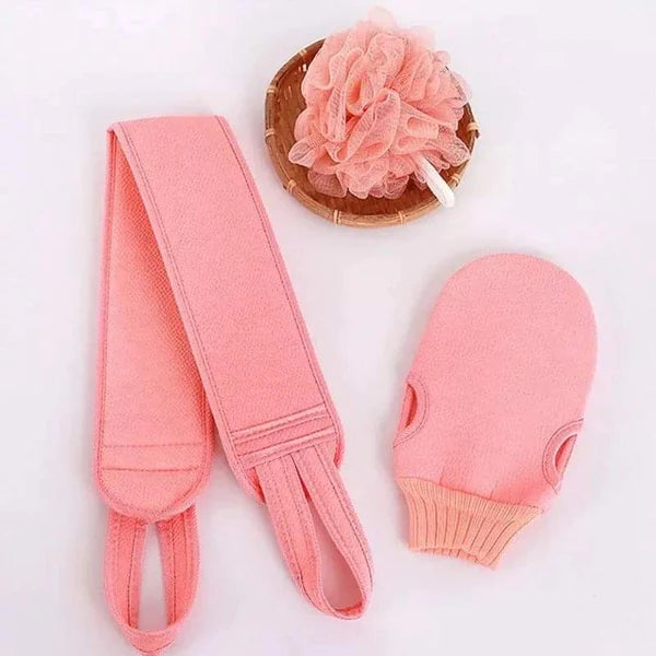 3pcs exfoliating body scrubber