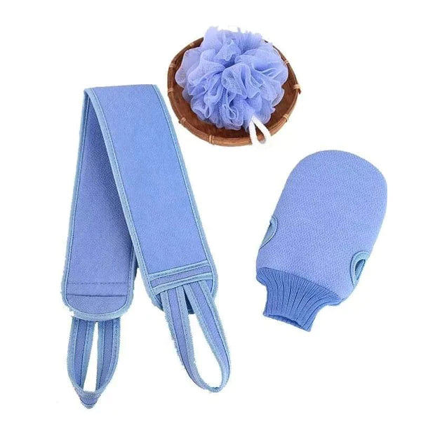 3pcs exfoliating body scrubber