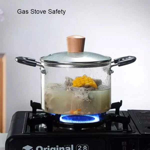 3.5 Litres Heavy duty glass cooking pot