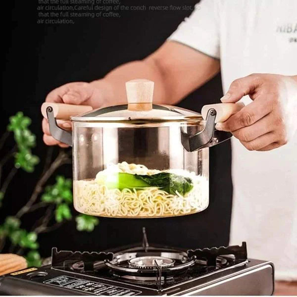 3.5 Litres Heavy duty glass cooking pot